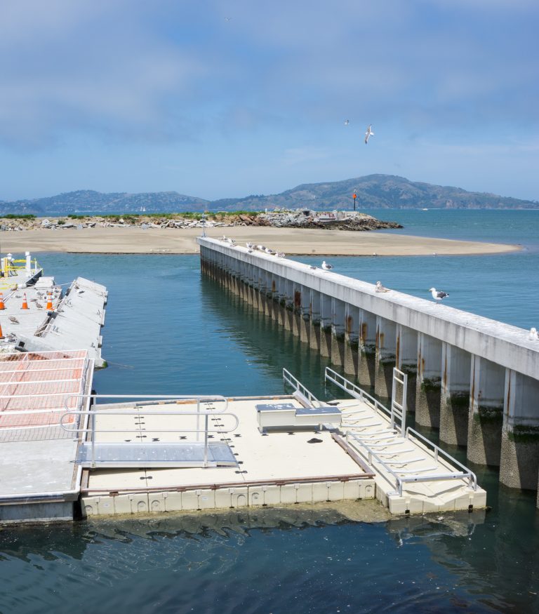 Floating accessible kayak launch
